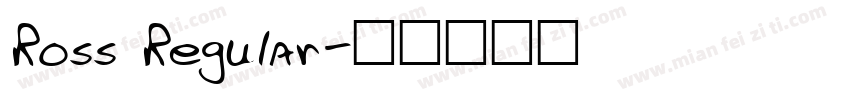 Ross Regular字体转换